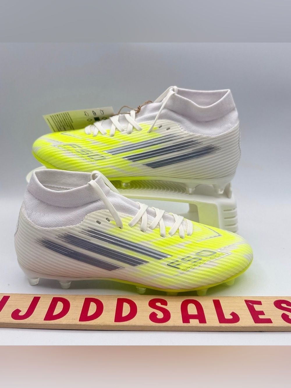 Adidas F50 Sparkfusion League Soccer FG AG Cleats White Women's Size 8.5  JP8350
